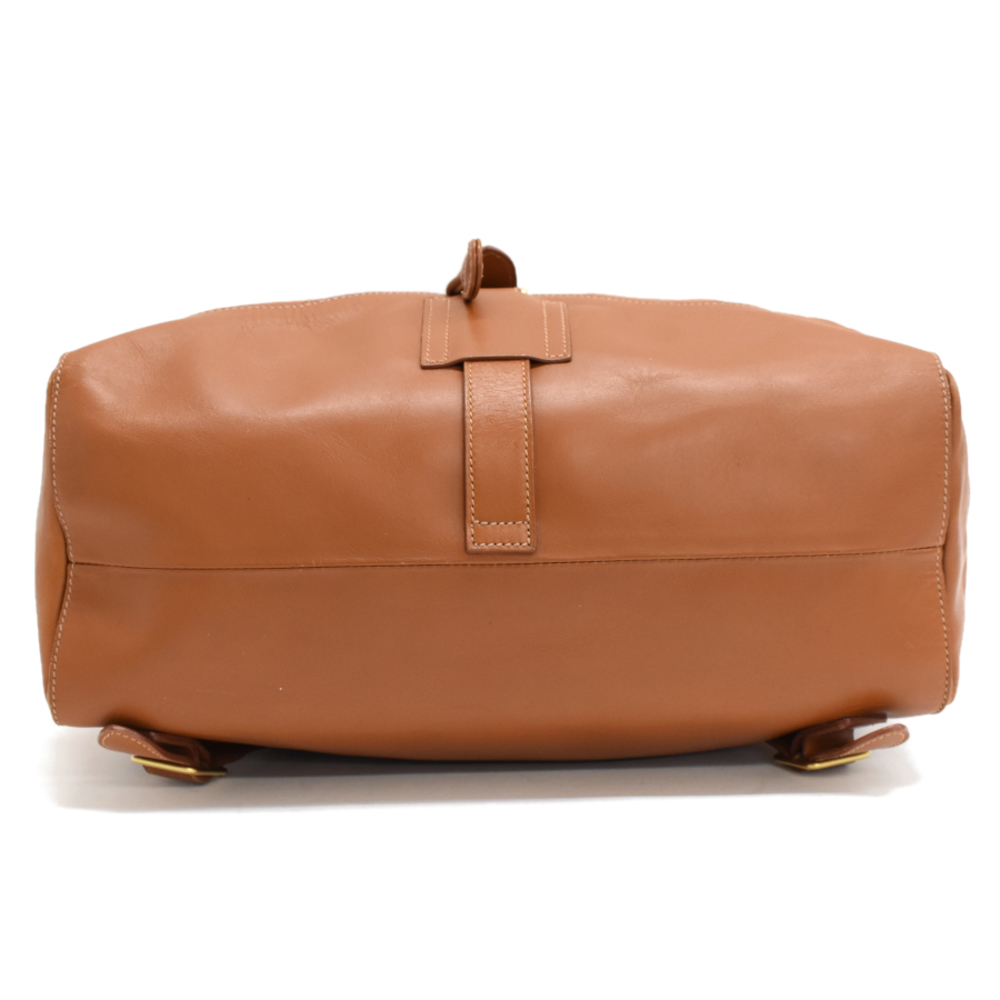 Gucci Backpack Rucksack Drawstring Leather Brown - image 4